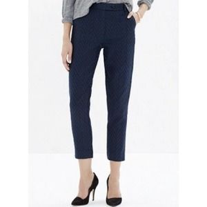 Madewell Sezane 6 Chevron High Rise Pants Trousers